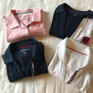 Short Sleeve/Sleeveless Polo Shirts 4Pc